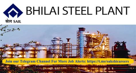 bhilai steel plant from apply online.